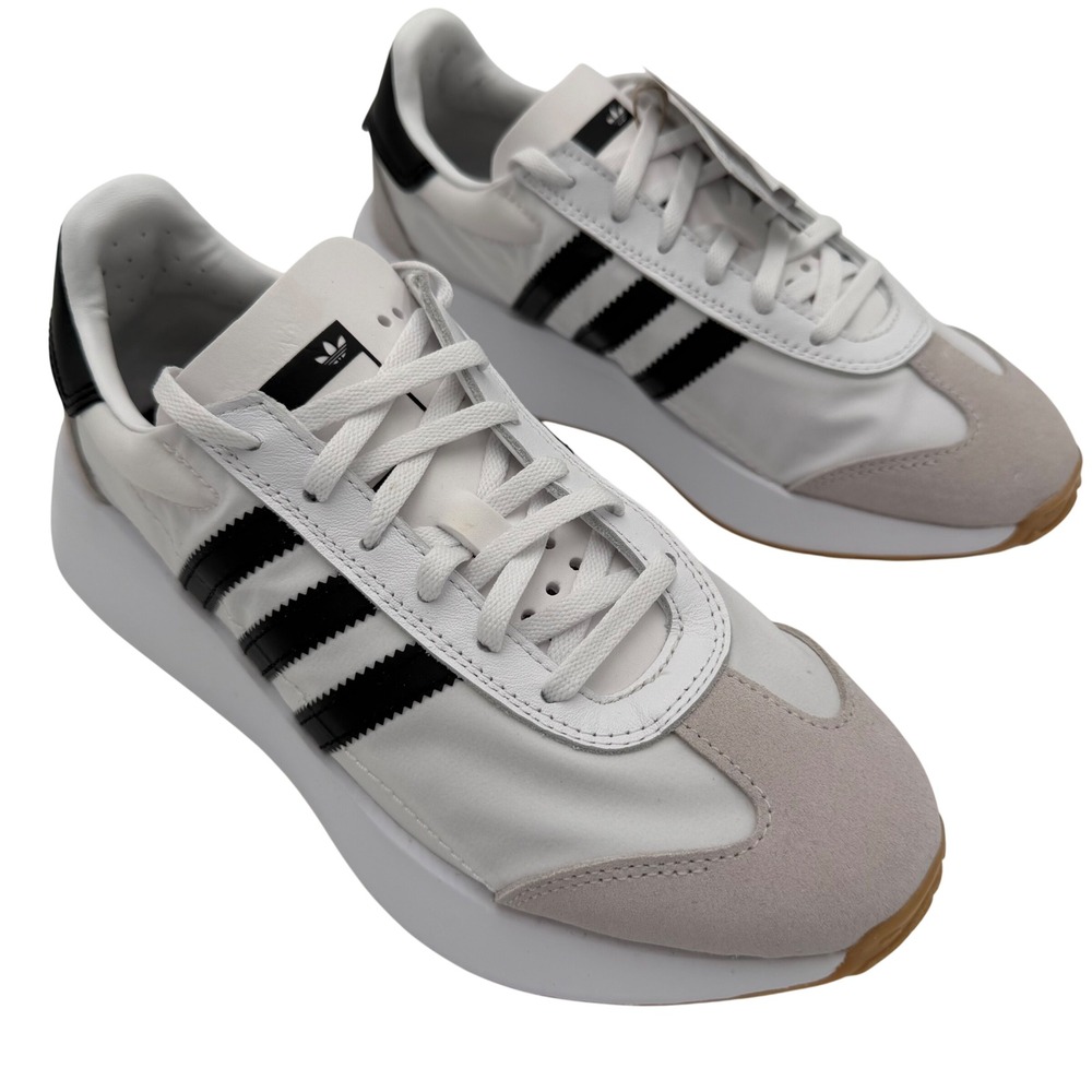 Adidas Originals Country XLG J White Black Gum Suede Sneakers ID0102 Kids 6